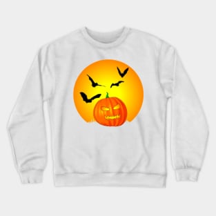 Halloween Moon Crewneck Sweatshirt